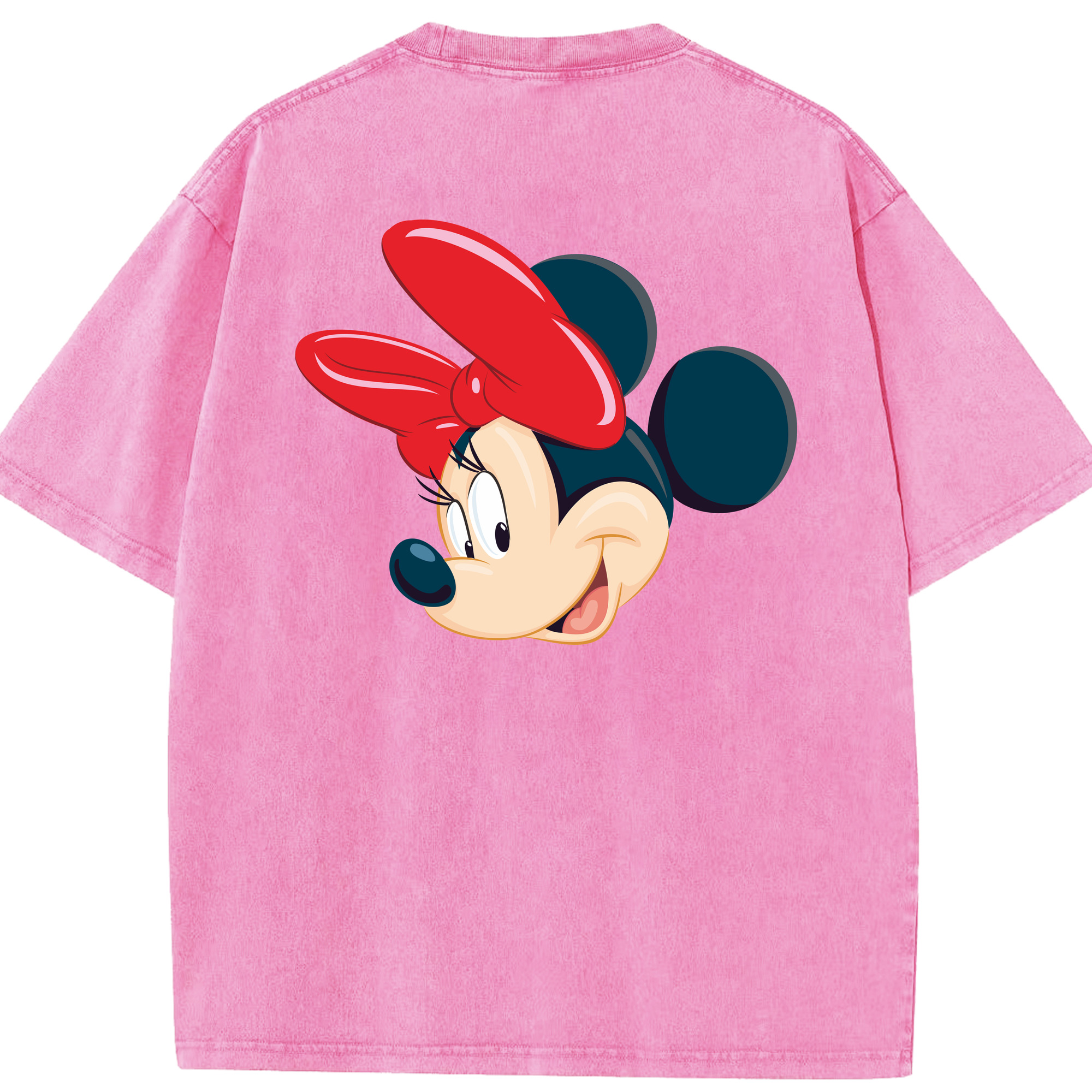（画像用） ミッキーマウス Mickey Mouse 綿100% ヴィンテージ風 半袖Tシャツ（背面プリント）